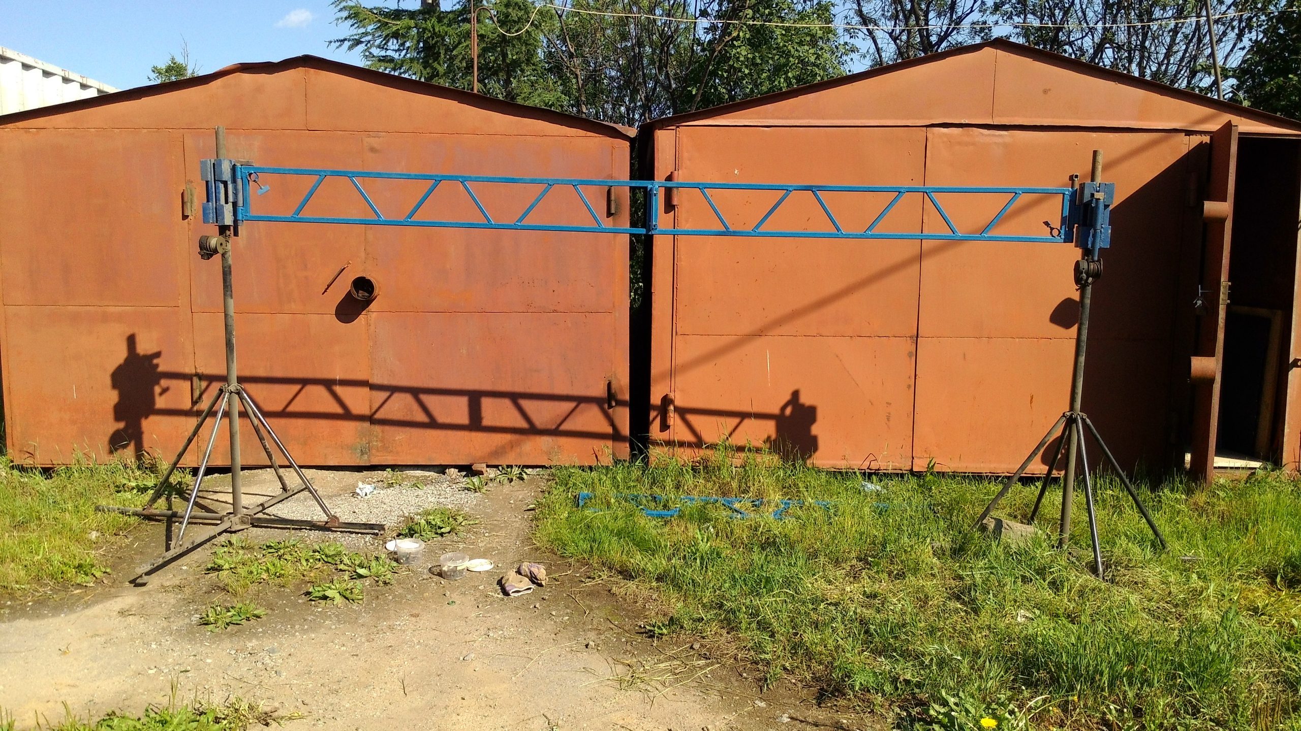 Штатив высота 4м. с фермой от 4м. до 6м. для светового оборудования